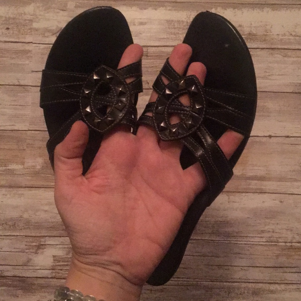 Cole Haan studded kitten heel